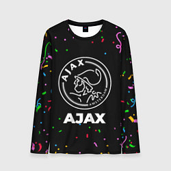 Лонгслив мужской Ajax конфети, цвет: 3D-принт