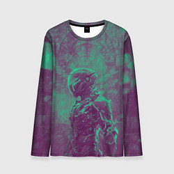Лонгслив мужской Киборг в пурпурных тонах, цвет: 3D-принт