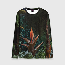 Мужской лонгслив Объемные растения