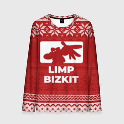 Лонгслив мужской Новогодний Limp Bizkit, цвет: 3D-принт