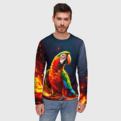 Лонгслив мужской Ара в огне, цвет: 3D-принт — фото 2