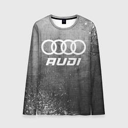 Лонгслив мужской Audi - grey gradient, цвет: 3D-принт