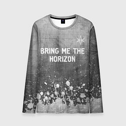 Лонгслив мужской Bring Me the Horizon - grey gradient посередине, цвет: 3D-принт