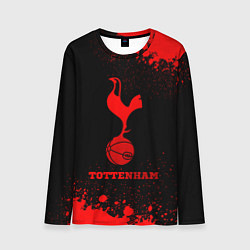 Лонгслив мужской Tottenham - red gradient, цвет: 3D-принт