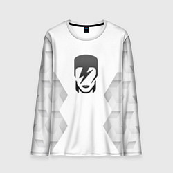 Лонгслив мужской David Bowie white poly, цвет: 3D-принт
