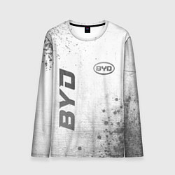 Лонгслив мужской BYD - white gradient вертикально, цвет: 3D-принт