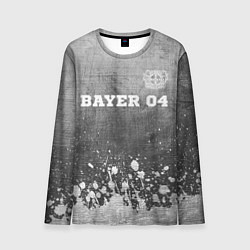 Лонгслив мужской Bayer 04 - grey gradient посередине, цвет: 3D-принт
