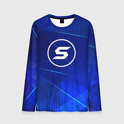 Лонгслив мужской Skillet blue poly, цвет: 3D-принт