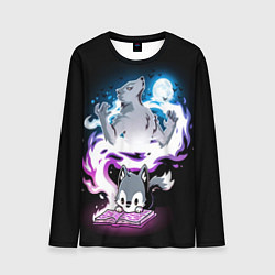 Мужской лонгслив Сказка юного волка