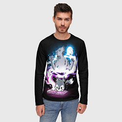 Лонгслив мужской Сказка юного волка, цвет: 3D-принт — фото 2
