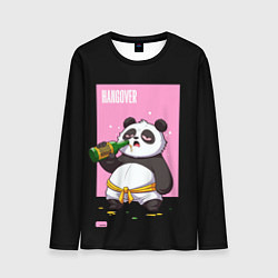 Лонгслив мужской Rum and Panda, цвет: 3D-принт