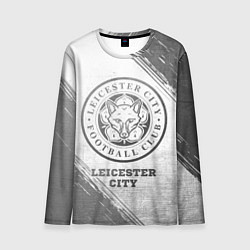 Лонгслив мужской Leicester City - white gradient, цвет: 3D-принт