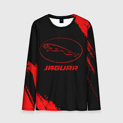 Лонгслив мужской Jaguar - red gradient, цвет: 3D-принт