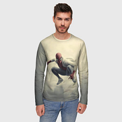 Лонгслив мужской Человек паук в прыжке, цвет: 3D-принт — фото 2