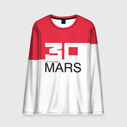 Лонгслив мужской 30 Seconds to Mars poster, цвет: 3D-принт