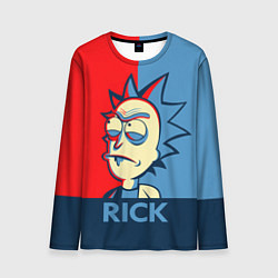 Лонгслив мужской Rick pop art, цвет: 3D-принт