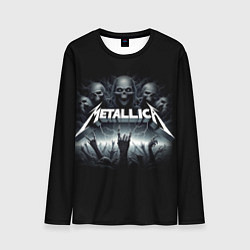 Лонгслив мужской Metallica thrash metal - gesture, цвет: 3D-принт