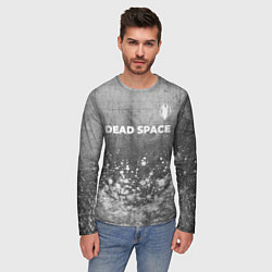 Лонгслив мужской Dead Space - grey gradient посередине, цвет: 3D-принт — фото 2