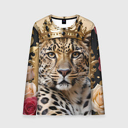 Мужской лонгслив Королевский леопард
