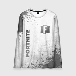 Лонгслив мужской Fortnite - white gradient вертикально, цвет: 3D-принт