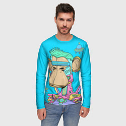 Лонгслив мужской NFT cyber ape UFO, цвет: 3D-принт — фото 2