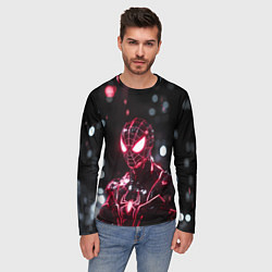 Лонгслив мужской Человек-паук в красно-черном костюме, цвет: 3D-принт — фото 2