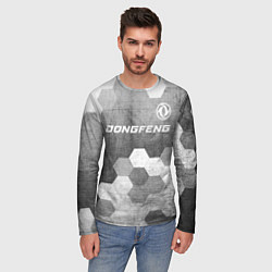 Лонгслив мужской Dongfeng - grey gradient посередине, цвет: 3D-принт — фото 2