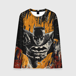 Лонгслив мужской Бэтмен супергерой, цвет: 3D-принт