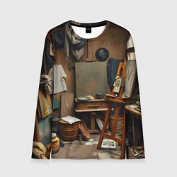 Лонгслив мужской Мастерская художника, цвет: 3D-принт