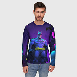 Лонгслив мужской Бэтмен объемная модель, цвет: 3D-принт — фото 2