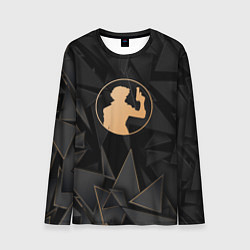 Лонгслив мужской Cowboy Bebop golden poly, цвет: 3D-принт