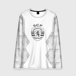 Лонгслив мужской Sporting white poly, цвет: 3D-принт