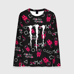 Лонгслив мужской Monster energy x Ojingeo geim, цвет: 3D-принт