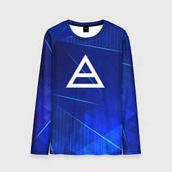 Лонгслив мужской Thirty Seconds to Mars blue poly, цвет: 3D-принт
