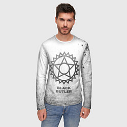 Лонгслив мужской Black Butler - white gradient, цвет: 3D-принт — фото 2