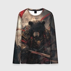 Лонгслив мужской Самурай медведь, цвет: 3D-принт
