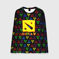 Мужской лонгслив Dota pattern witcher