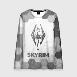 Лонгслив мужской Skyrim - white gradient, цвет: 3D-принт
