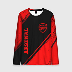 Лонгслив мужской Arsenal - red gradient вертикально, цвет: 3D-принт