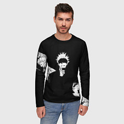 Лонгслив мужской Сатору годжо битва, цвет: 3D-принт — фото 2