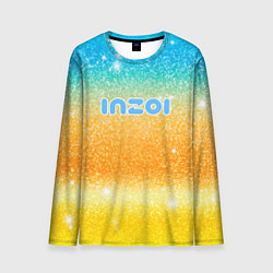 Лонгслив мужской Inzoi лого и блестки, цвет: 3D-принт
