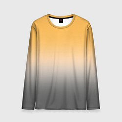 Лонгслив мужской Бледный жёлто-серый градиент, цвет: 3D-принт