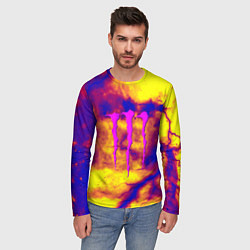 Лонгслив мужской Monster energy storm grunge, цвет: 3D-принт — фото 2