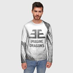 Лонгслив мужской Imagine Dragons - white gradient, цвет: 3D-принт — фото 2