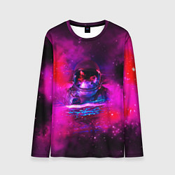 Мужской лонгслив Космонавт в космическом море