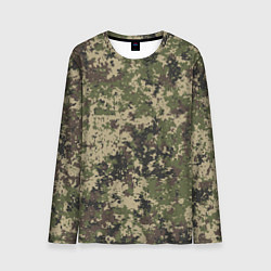 Мужской лонгслив Камуфляж защитный пиксельный