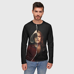 Лонгслив мужской Джун Осборн - Рассказ служанки, цвет: 3D-принт — фото 2