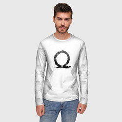 Лонгслив мужской God of War white poly, цвет: 3D-принт — фото 2