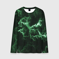 Мужской лонгслив Lightning green line