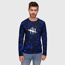 Лонгслив мужской Dead by Daylight blue energy, цвет: 3D-принт — фото 2